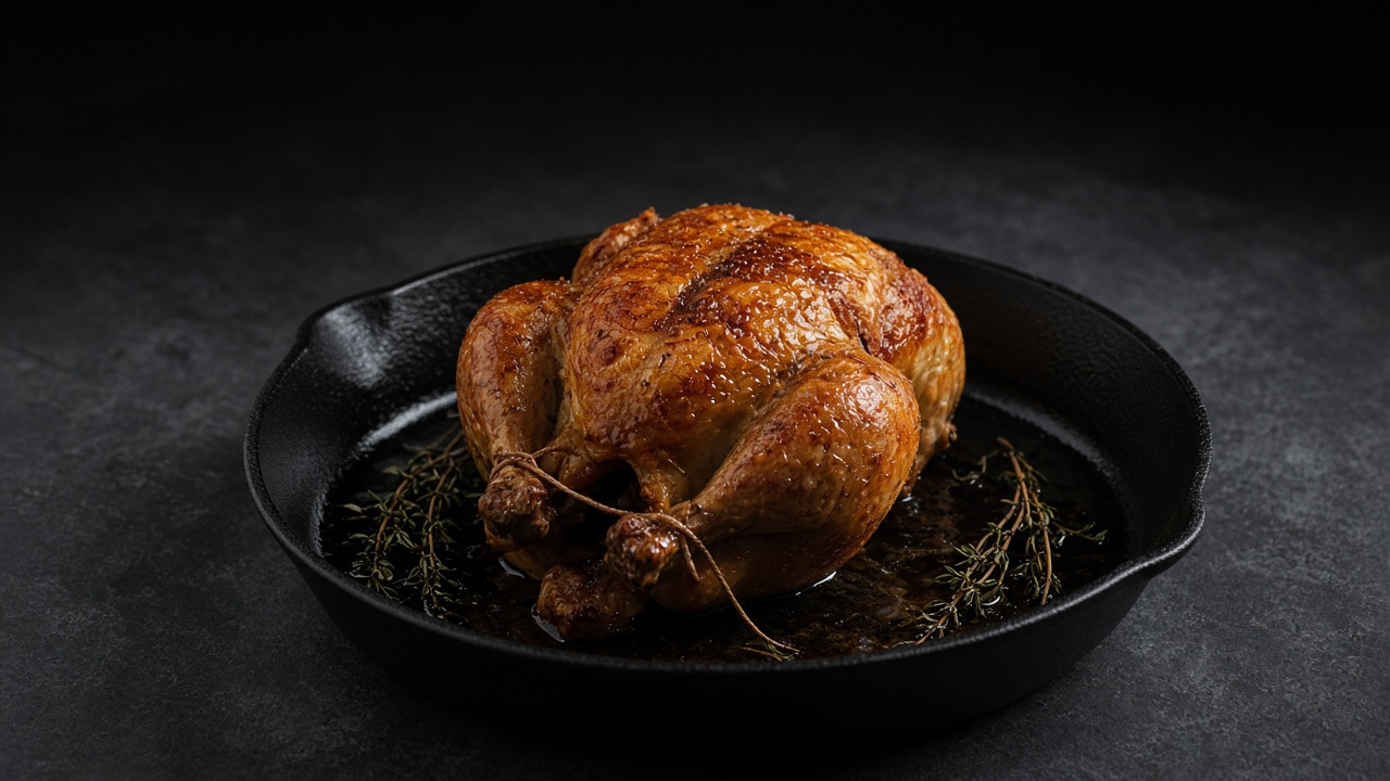 High-heat roast chicken