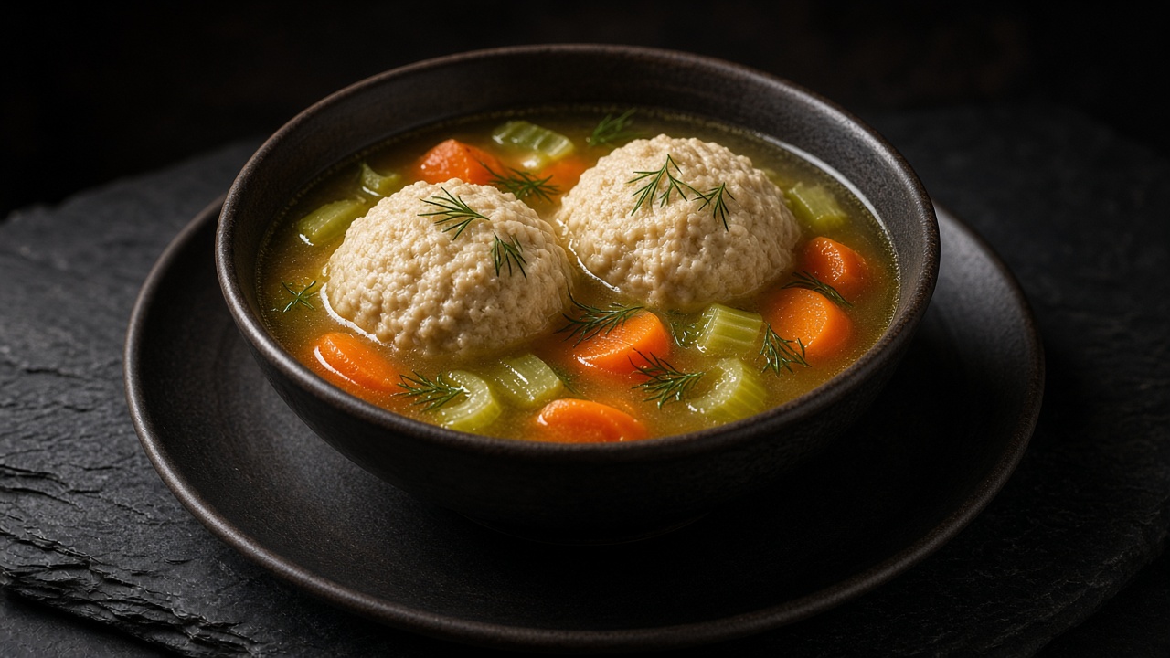 Matzah ball soup