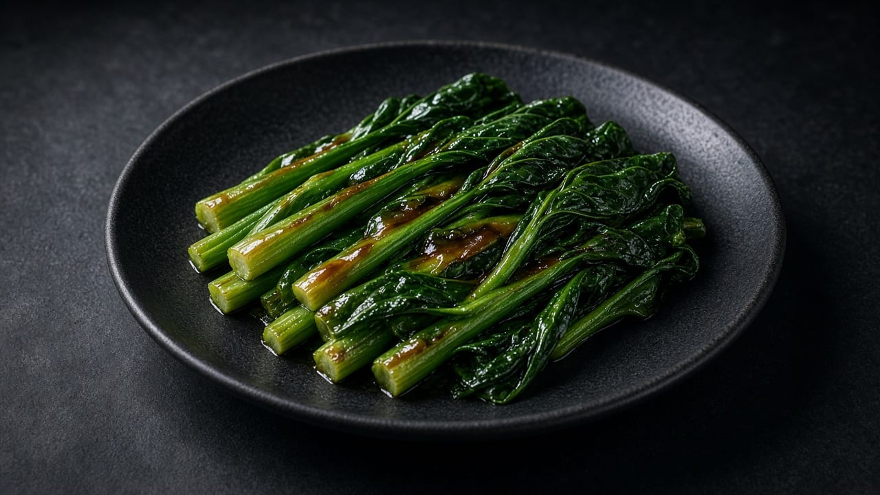 Stir-fried gai lan